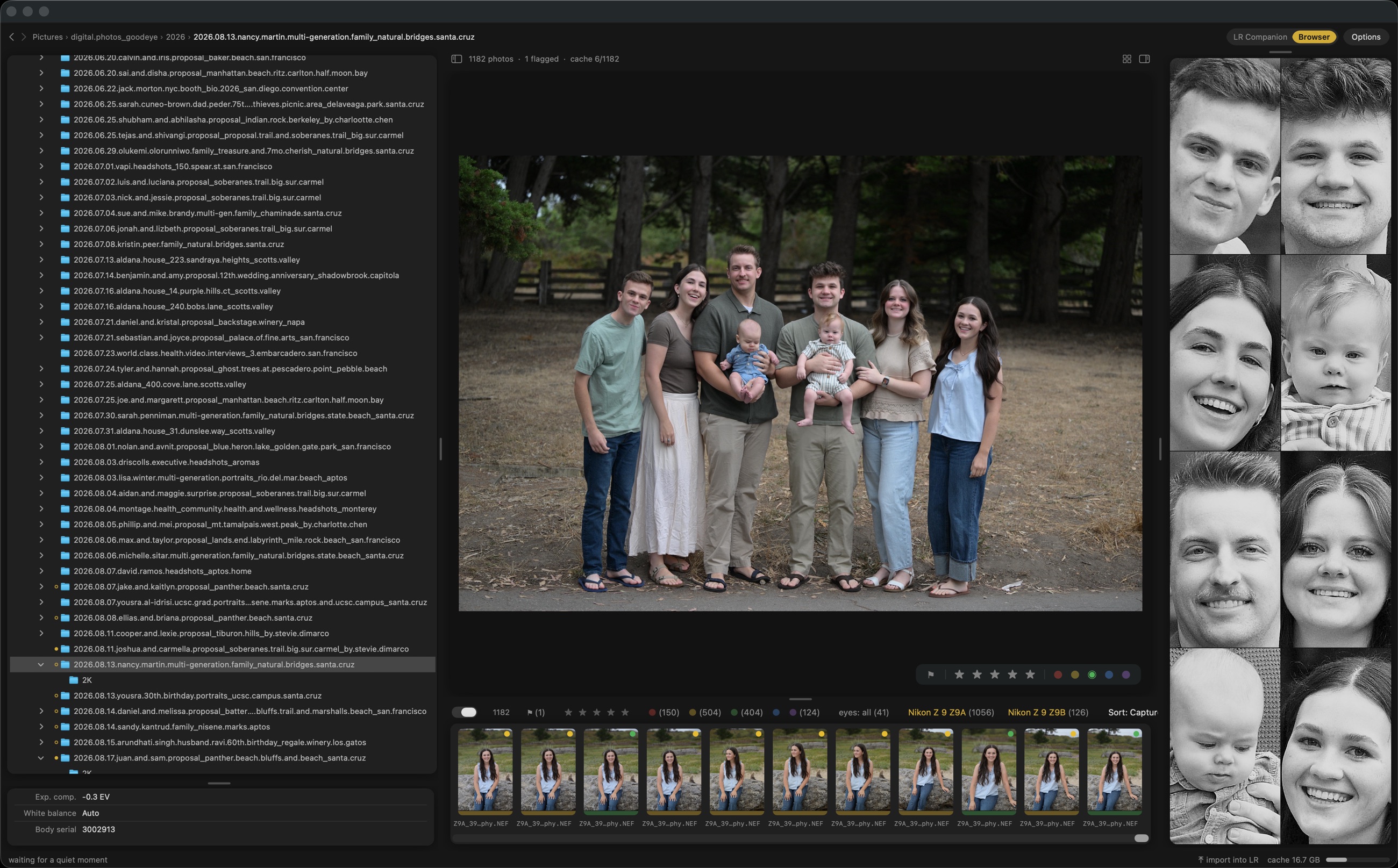 CullMaster Pro — Browser (Filmstrip)